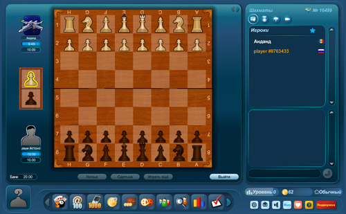 Онлайн шахматы - вид